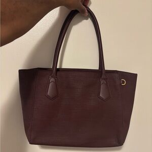 Dagne Dover Maroon Tote Bag